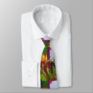Malibu California Bird-of-paradise Neck Tie