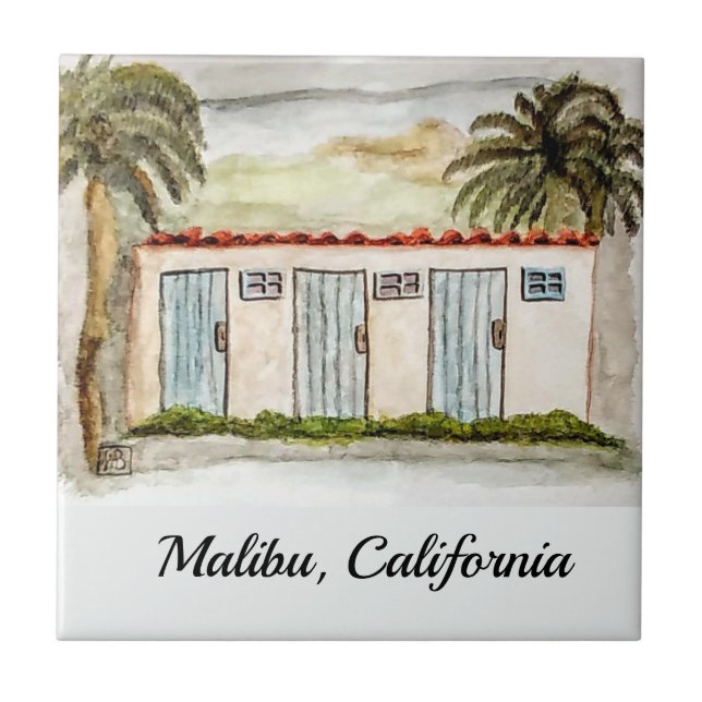 Malibu, California Ceramic Tile (Front)