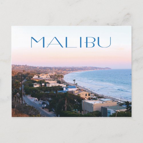 Malibu California Coast photo Postcard