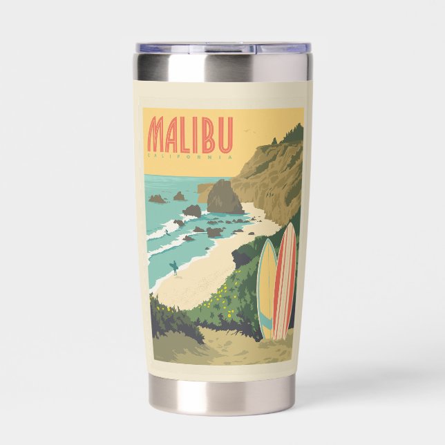 Malibu, California Insulated Tumbler (Front)