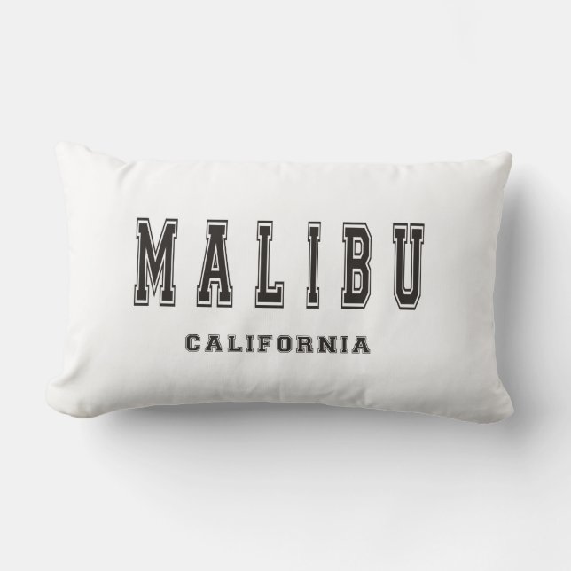 Malibu California Lumbar Pillow (Front)