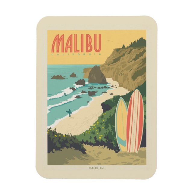Malibu, California Magnet (Vertical)