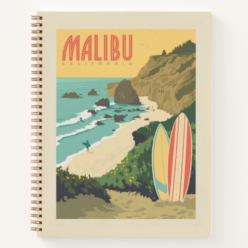 Malibu California Notebook