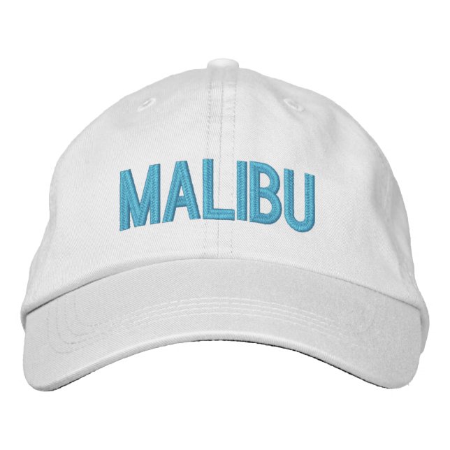 Malibu California Personalized Adjustable Hat (Front)