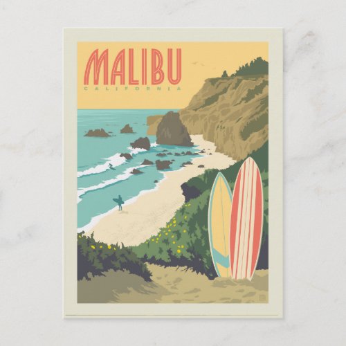 Malibu California Postcard