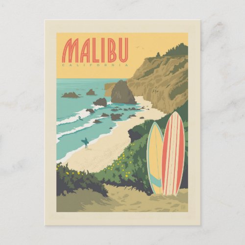 Malibu California Postcard