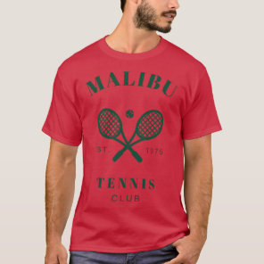 Malibu California Preppy Tennis Club Green  family T-Shirt