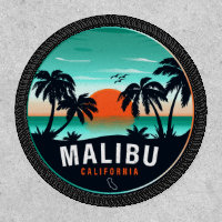 Malibu California Retro Sunset Tropical Souvenirs