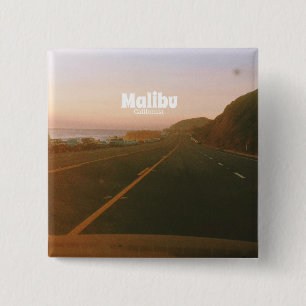 Malibu, California Road Trip Button
