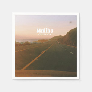 Malibu, California Road Trip Napkins
