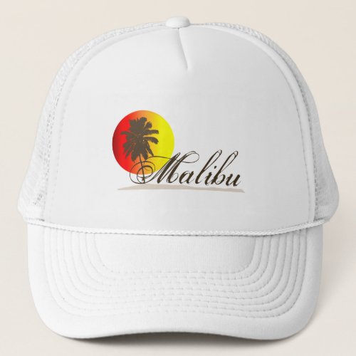 Malibu California Souvenir Trucker Hat