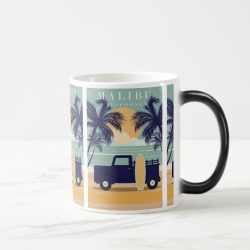 Malibu California Vintage Travel Magic Mug