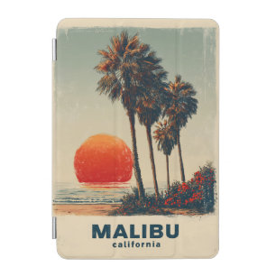 Malibu California Vintage Travel Poster iPad Mini Cover