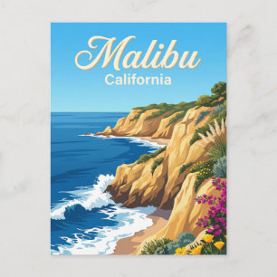 Malibu Coast California Postcard
