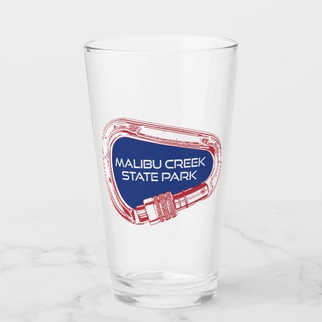 Malibu Creek State Park Rock Climbing Carabiner Glass (Front)