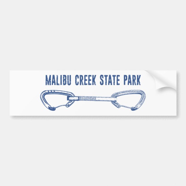 Malibu Creek State Park Rock Climbing Quickdraw Bumper Sticker (Front)