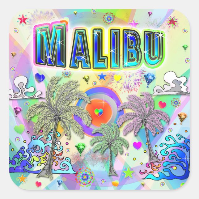 Malibu Deep Dream Sticker (Front)