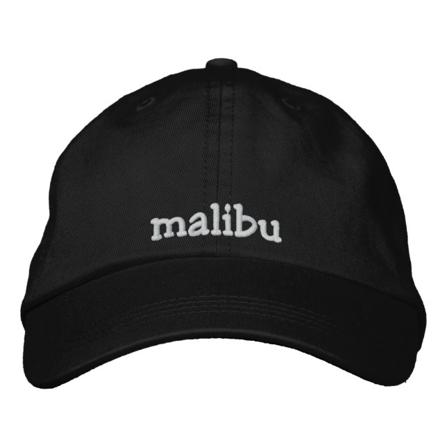 malibu embroidered baseball hat (Front)