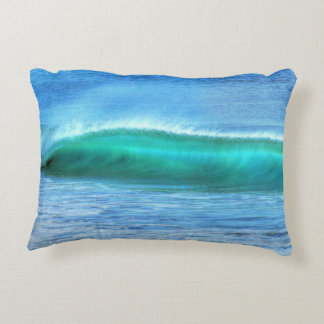 Malibu Gem Wave Throw Pillow