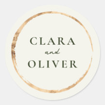 Malibu Gold Ring Cream Wedding Envelope