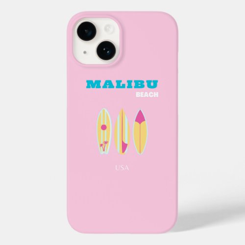 Malibu Malibu Beach Preppy Preppy Girl Pink Case_Mate iPhone 14 Case