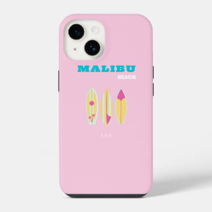 Malibu, Malibu Beach, Preppy, Preppy Girl, Pink iPhone 14 Case