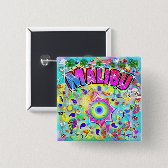 Malibu Mystic Dance  Button (Front & Back)