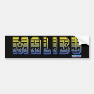 Malibu Ocean Bumper Sticker