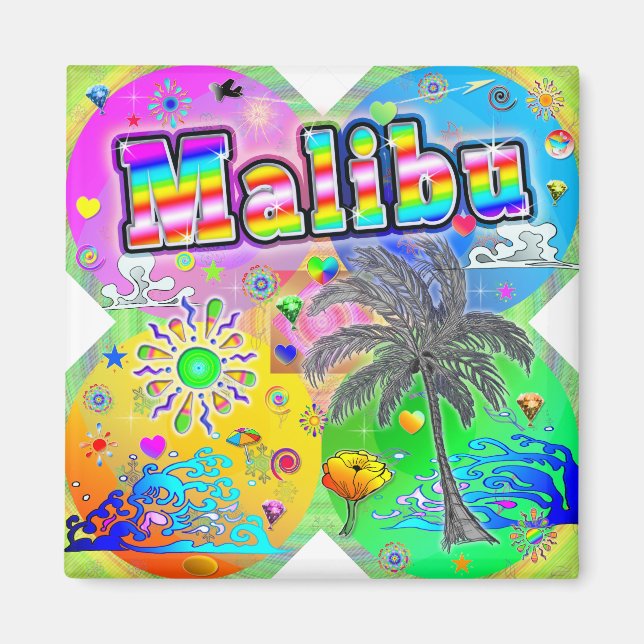 Malibu Quadro Seasons Magnet (Front)