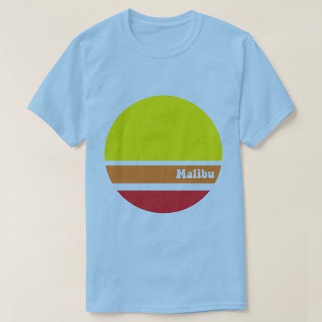 Malibu retro T-shirt (Design Front)