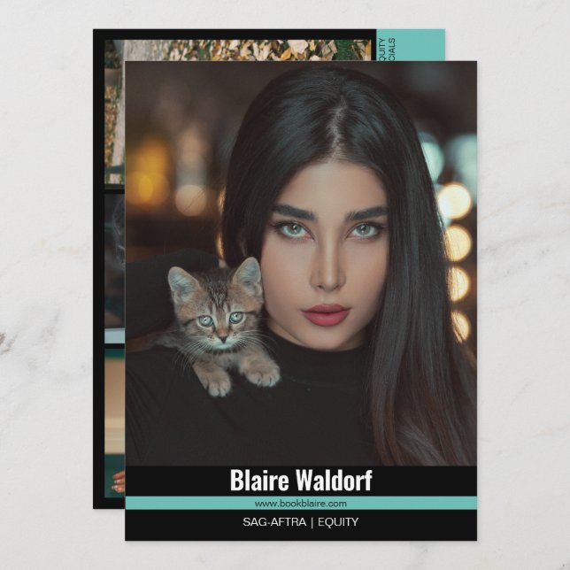 Malibu Ridge 4 | Modeling Comp Cards (Front/Back)