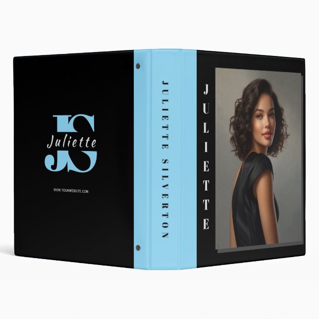 Malibu Ridge Model Modeling Portfolio  3 Ring Binder (Background)