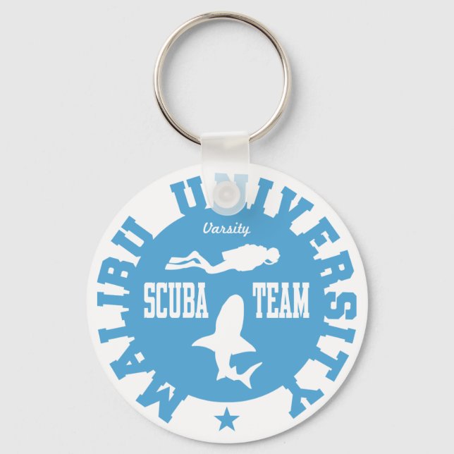 Malibu Scuba Keychain (Front)