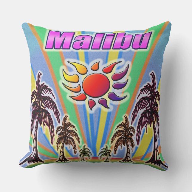 Malibu Summer Love Pillow (Front)