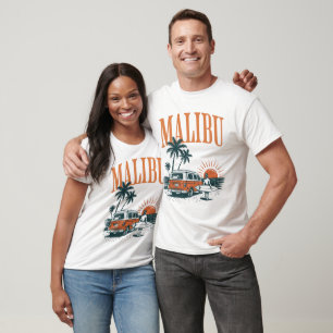 Malibu Surf Van Sunset Palms T-Shirt