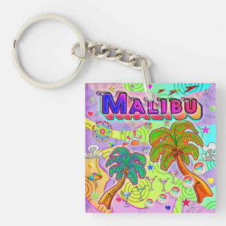 Malibu Vacation Target Keychain