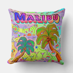 Malibu Vacation Target Pillow