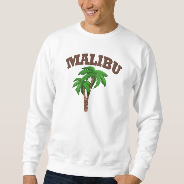 Malibu  With Palm Tree Sweatshirt (Front)