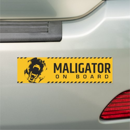 Maligator  On Board Car Magnet