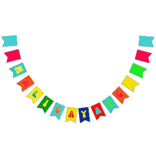 MALIGAYANG Bunting Flag Filipino Kaarawan Banner