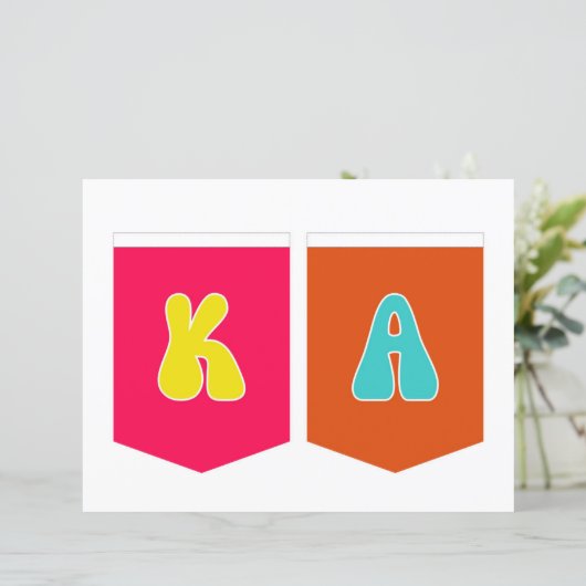 Maligayang Kaarawan Banner KA (Standing Front)