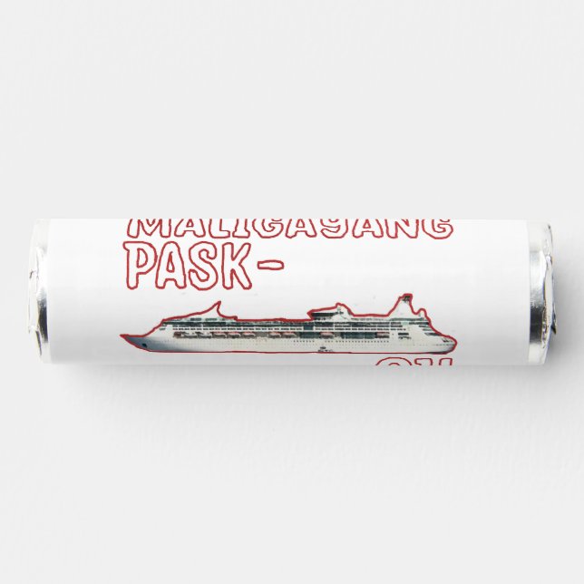 Maligayang Pask-OH SHIP! Red Christmas Cruise Breath Savers® Mints (Front)