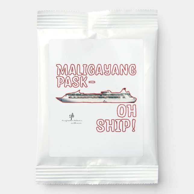 Maligayang Pask-OH SHIP! Red Christmas Cruise Margarita Drink Mix (Front)