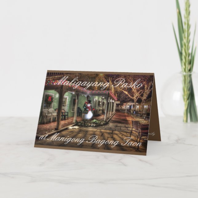 Maligayang Pasko at Manigong Bagong Taon Holiday Card (Front)