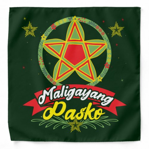 Maligayang Pasko Filipino Christmas Philippines Bandana