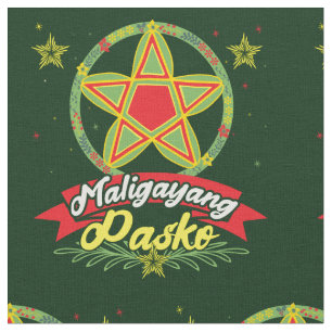 Maligayang Pasko Filipino Christmas Philippines Fabric