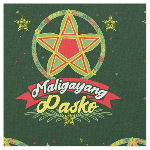Maligayang Pasko Filipino Christmas Philippines Fabric