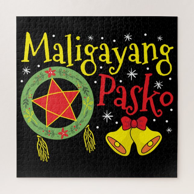 Maligayang Pasko Filipino Christmas Philippines Jigsaw Puzzle (Vertical)