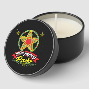 Maligayang Pasko Filipino Christmas Philippines Mini Candle Favors