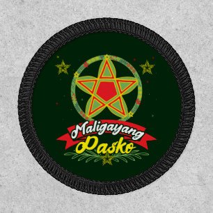 Maligayang Pasko Filipino Christmas Philippines Patch